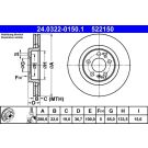 Bremsscheibe Vw P. Bora/Golf/New Beetle 97-10 Power Disc PowerDisc 24.0322-0150.1