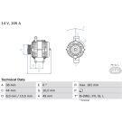 Lichtmaschine MINI 01 0 986 084 240