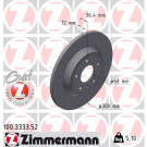 ZIMMERMANN Bremsscheibe | 100.3333.52