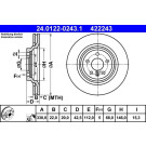 Bremsscheibe | 24.0122-0243.1