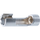 BGS Spezial-Steckschlüssel-Einsatz, geschlitzt | Antrieb Innenvierkant 10 mm (3/8"""") | SW 18 mm | 70988-18