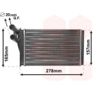 VAN WEZEL Wärmetauscher, Innenraumheizung 03006097