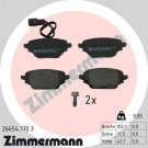ZIMMERMANN Bremsbelagsatz, Scheibenbremse | 26654.170.3