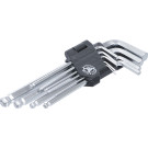 BGS Winkelschlüssel-Satz Innensechskant/Innensechskant mit Kugelkopf 1,5 - 10 mm 9-tlg BGS Do it yourself 815