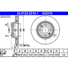 Bremsscheibe Renault/Nissan P | 24.0122-0216.1