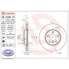 11 481 131 Bremsscheibe VA | BMW 2 13 | 09.C349.11