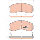 Bremsklötze VA | KIA K2500,K2700,K2900 97 | GDB3434