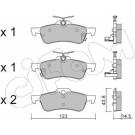 CIFAM Bremsbelagsatz, Scheibenbremse 822-556-1