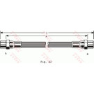 Bremsschlauch VA | BMW E12,E21,E23,E24,VOL 75 | PHA140