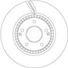Bremsscheibe Ssangyong P. Tivoli 1.6 Xdi 4Wd 15 | DF6884S