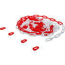 BGS Absperrkette rot / weiß 4 Karabiner Kunststoff 7,5 m BGS Do it yourself 80816