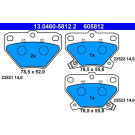 Bremsbelagsatz Toyota T. Corolla/Yaris 1,0-1,8/1,4-2,0 D-4D 99-05 | 13.0460-5812.2