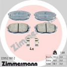 ZIMMERMANN Bremsbelagsatz, Scheibenbremse | 22052.180.2