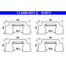 ZUBEHÖRSATZ, SCHEIBENBREMSBELAG | 13.0460-0511.2