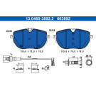 BREMSBELAGSATZ, SCHEIBENBREMSE | 13.0460-3892.2