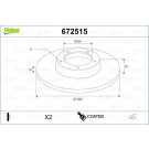 VALEO Bremsscheibe | 672515