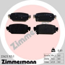 ZIMMERMANN Bremsbelagsatz, Scheibenbremse | 22623.155.1