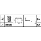 HELLA Öldruckschalter 6ZL 003 259-901
