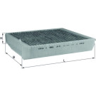MAHLE Filter, Innenraumluft LAK 54