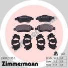 ZIMMERMANN Bremsbeläge