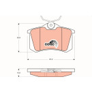 Bremsklötze HA | AUDI,SEAT,VW,PEUGEOT 84 | GDB823