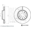 BLUE PRINT Bremsscheibe ADA104380 BLUE PRINT Bremsscheibe ADA104380