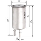Kraftstofffilter | VOLVO S60,80,V40,60,70,XC60 06 | F 026 403 771
