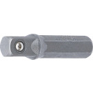 BGS Bit-Knarren-Adapter | Außensechskant 6,3 mm (1/4"""") - Außenvierkant 6,3 mm (1/4"""") | 30 mm | 8202