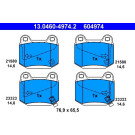 Bremsbelagsatz Nissan T. 350Z 3,5 02-09 | 13.0460-4974.2
