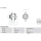 0 986 080 320 Generator