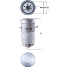 MAHLE Kraftstofffilter | KC 69