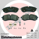 ZIMMERMANN Bremsbelagsatz, Scheibenbremse | 22492.200.2