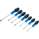 BGS Schraubendreher-Satz | T-Profil (für Torx) mit Bohrung | T10 - T40 | 7-tlg | 7841