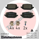 ZIMMERMANN Bremsbelagsatz, Scheibenbremse