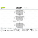 VALEO Bremsbeläge 598651