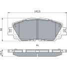 Bremsklötze VA | TOYOTA Carmy, RAV4 17 | 0 986 424 899