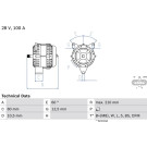 Lichtmaschine | MERCEDES Actros | 0 986 048 110