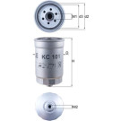 MAHLE Kraftstofffilter | KC 101
