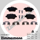 ZIMMERMANN Bremsbelagsatz, Scheibenbremse | 24848.185.3