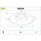 VALEO Bremsscheibe 186204