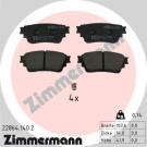 ZIMMERMANN Bremsbelagsatz, Scheibenbremse | 22864.140.2