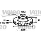 VALEO Bremsscheibe 186102