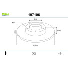VALEO Bremsscheibe 197106 VALEO Bremsscheibe 197106