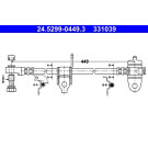 Bremsschlauch | 24.5299-0449.3
