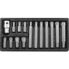 YT-0419 Bitsatz Ribe M6-M14 15Tlg. Metallkasten