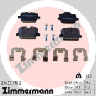 ZIMMERMANN Bremsbelagsatz, Scheibenbremse | 21433.170.2