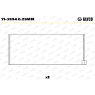 GLYCO Pleuellager 71-3994 0.25mm