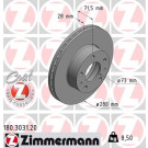 ZIMMERMANN Bremsscheibe | 180.3031.20