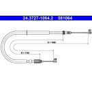 ATE Handbremsseil Seilzug Festellbremse 24.3727-1064.2