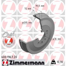 ZIMMERMANN Bremstrommel | 600.1967.20